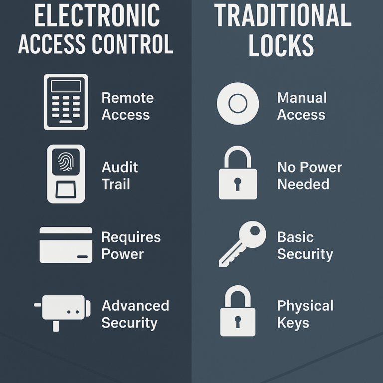 Electronic Access Control vs Traditional Locks | Pros & Cons