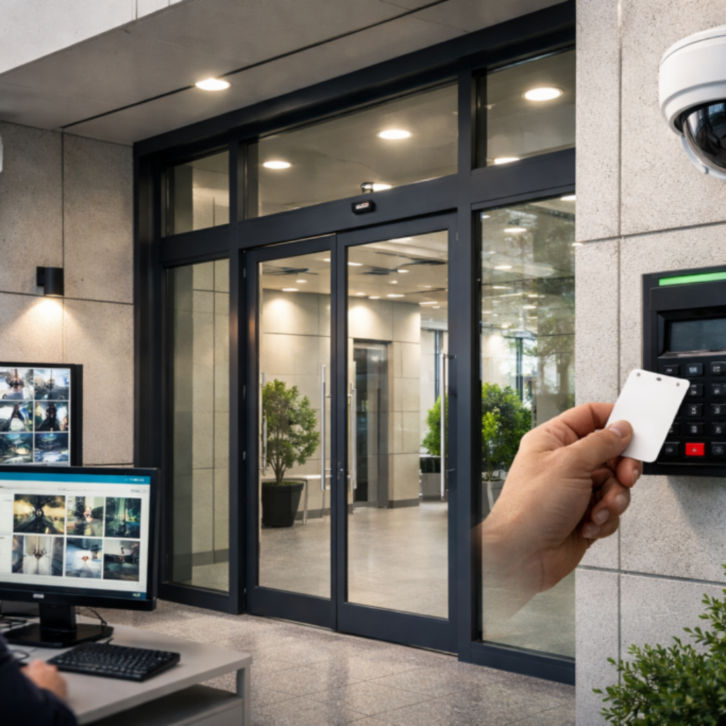 security camera installation and access control