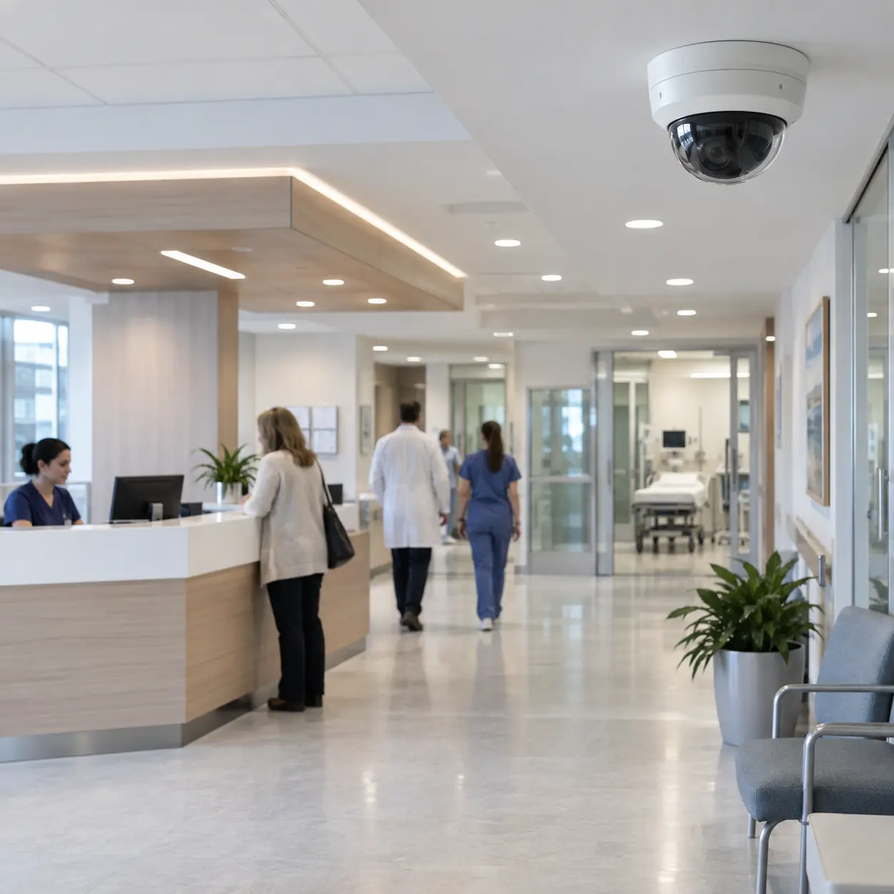CCTV camera systems for healthcare facilities
