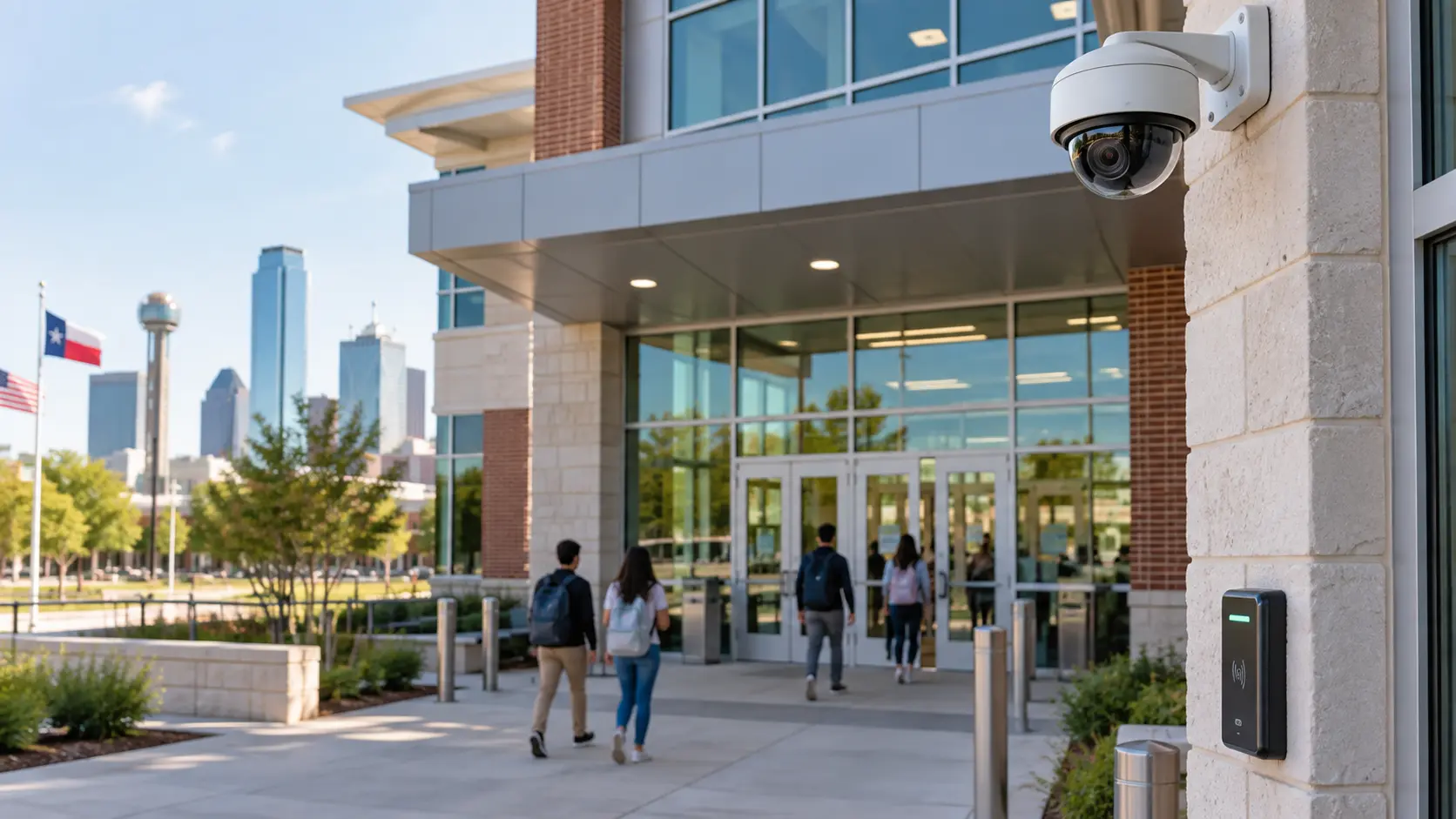 Educational facility security environment in Dallas
