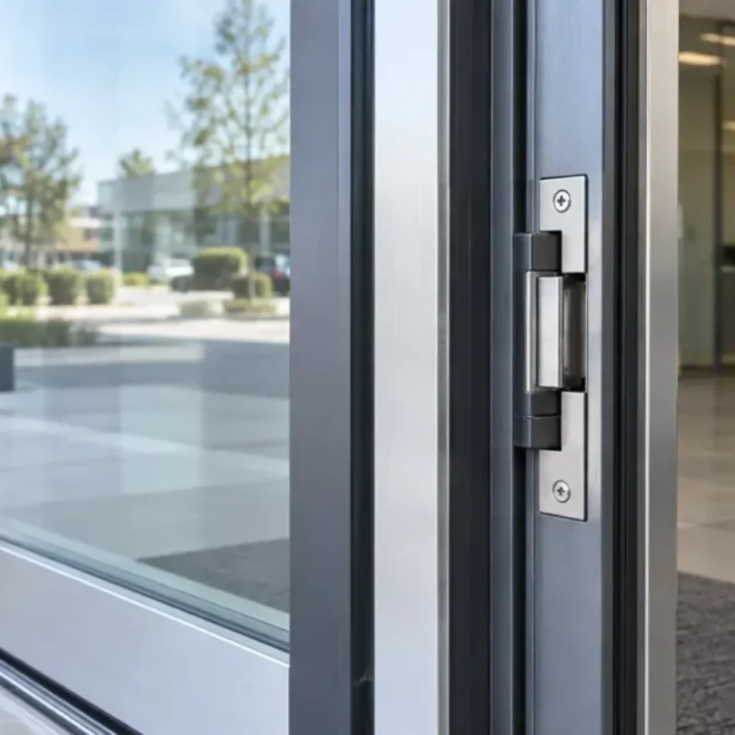 What is an electric strike for a sliding door