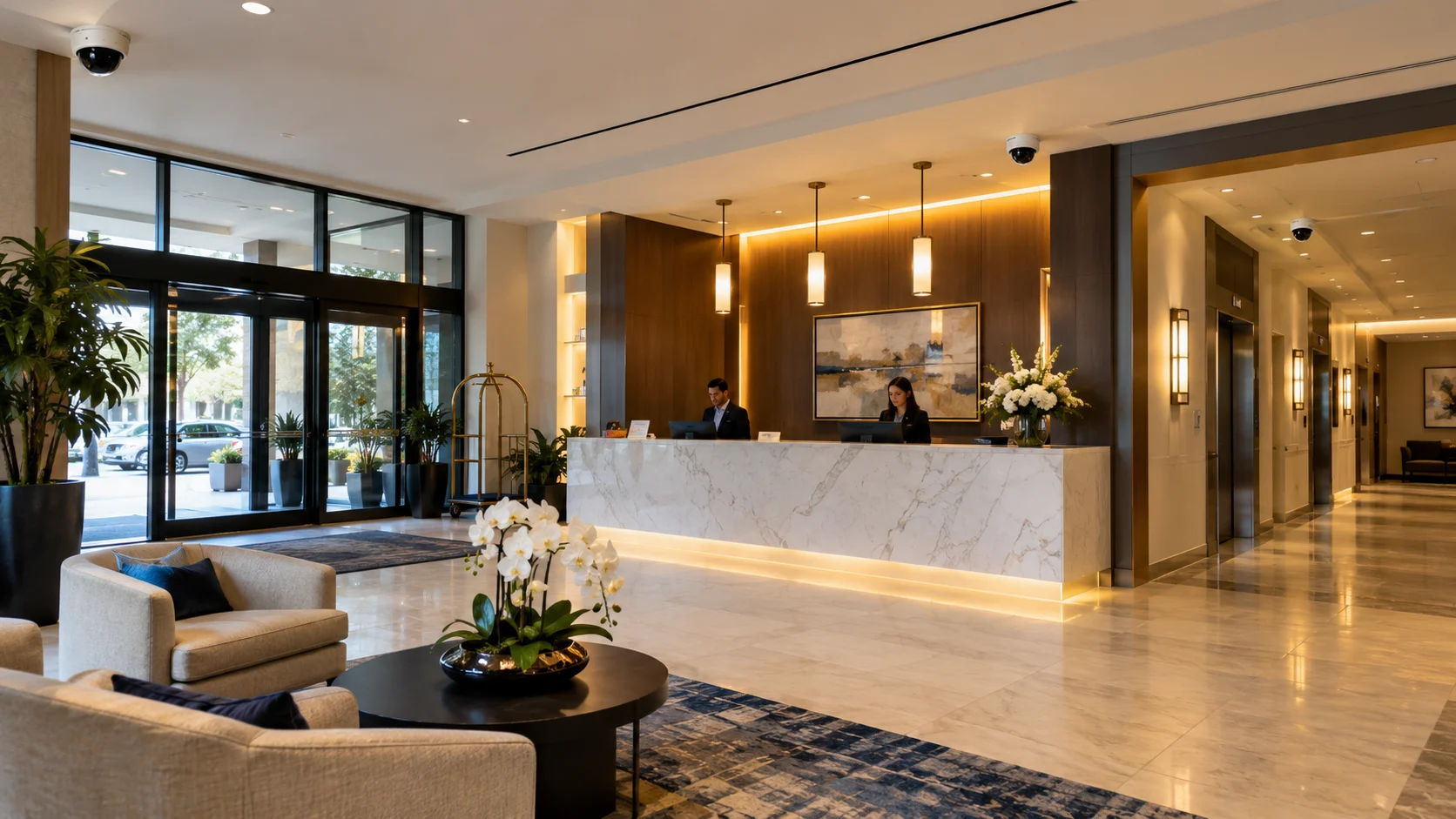 Hospitality Security Cameras and Burglar Alarm Integration